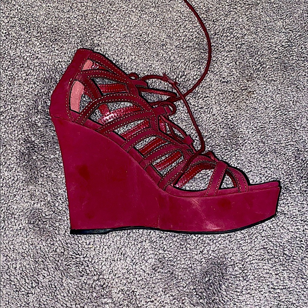 Wine red heels